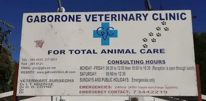 List of Veterinary Clinics in Gaborone